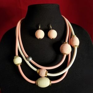 My Style Wrapped Bead Layered Necklace Set